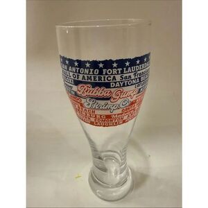 Bubba Gump Shrimp Co Restaurant White Blue Orange 20 Oz Beer Bar Cocktail Glass